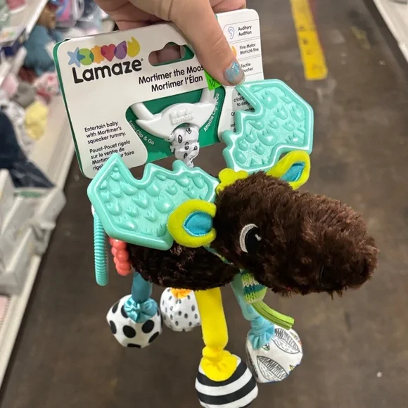 Lamaze Mortimer the Moose - Brown and Blue - Picture 1 of 2